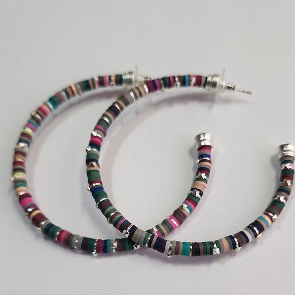 Kendra Scott Multicolor Hoop Earrings Reece - Picture 1 of 6